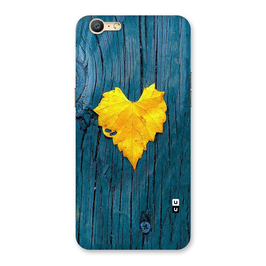 Yellow Leaf Back Case for Oppo A57
