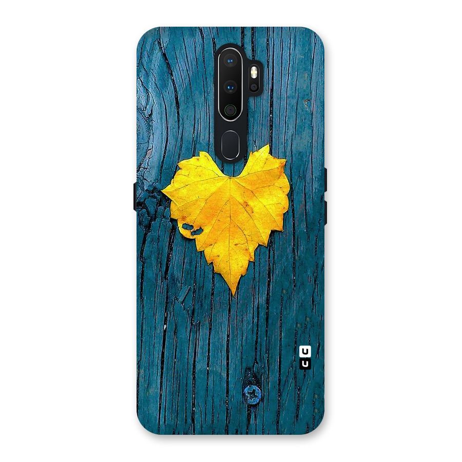 Yellow Leaf Back Case for Oppo A5 (2020)