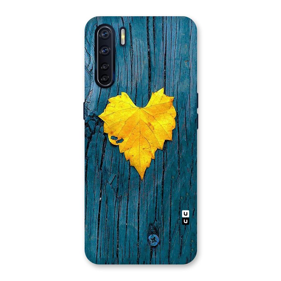 Yellow Leaf Back Case for Oppo F15