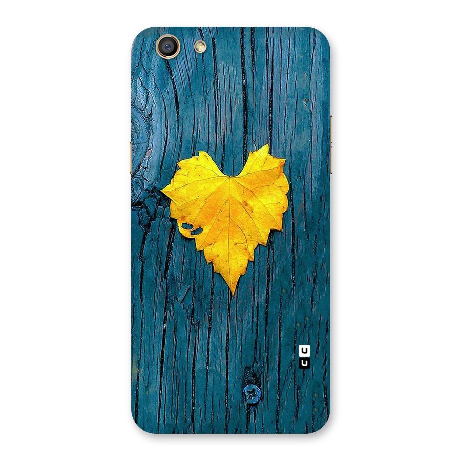 Yellow Leaf Back Case for Oppo F3