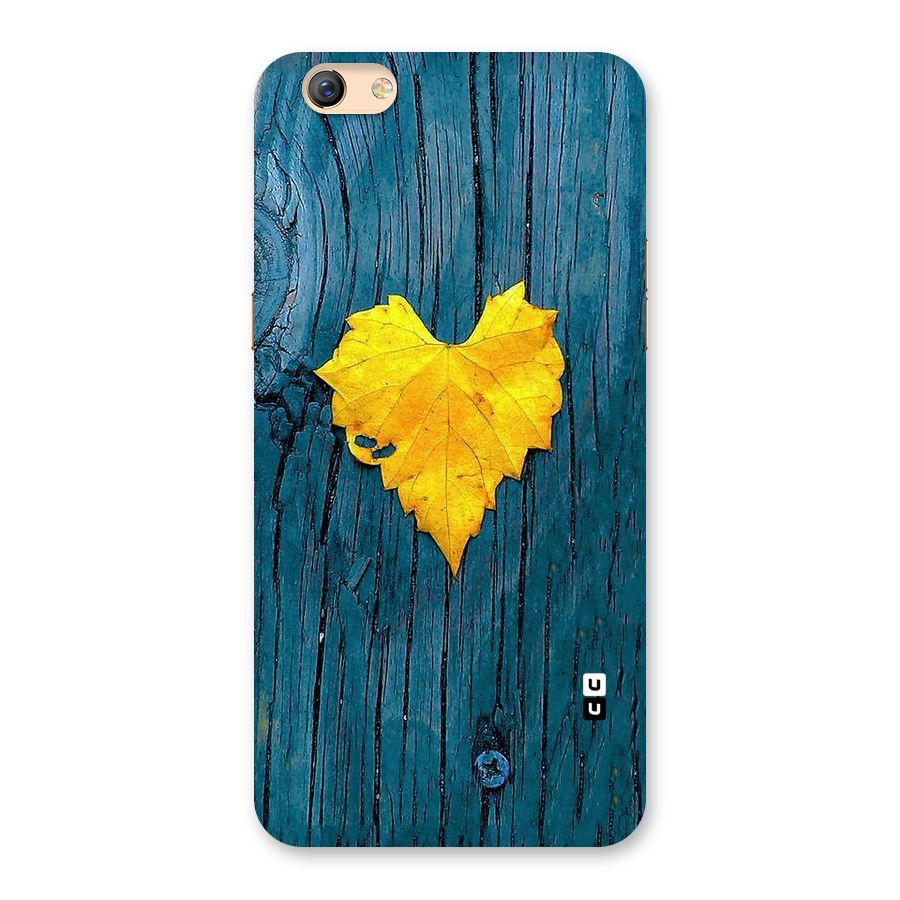 Yellow Leaf Back Case for Oppo F3 Plus