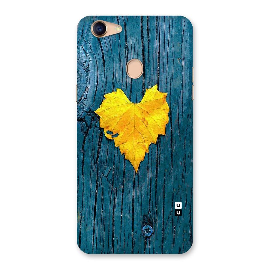 Yellow Leaf Back Case for Oppo F5