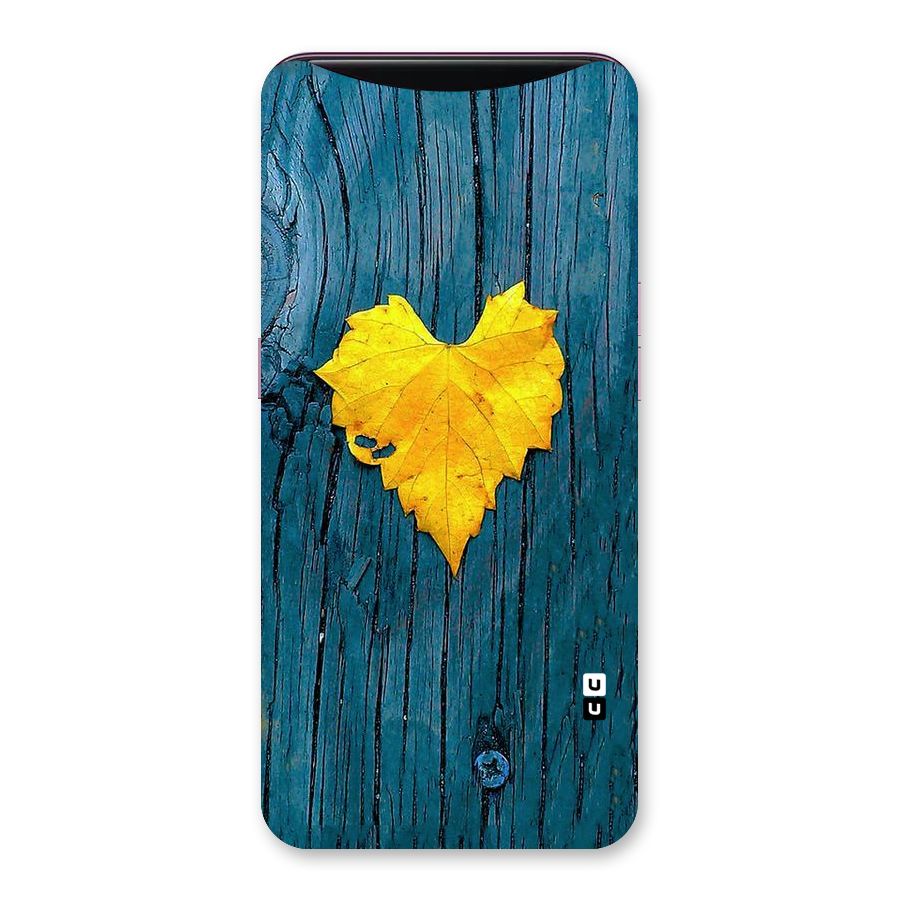 Yellow Leaf Back Case for Oppo Find X