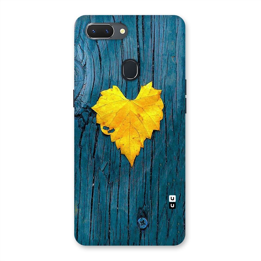 Yellow Leaf Back Case for Oppo Realme 2