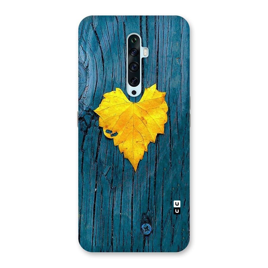 Yellow Leaf Back Case for Oppo Reno2 F