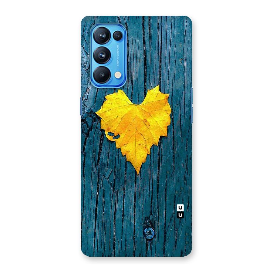 Yellow Leaf Back Case for Oppo Reno5 Pro 5G