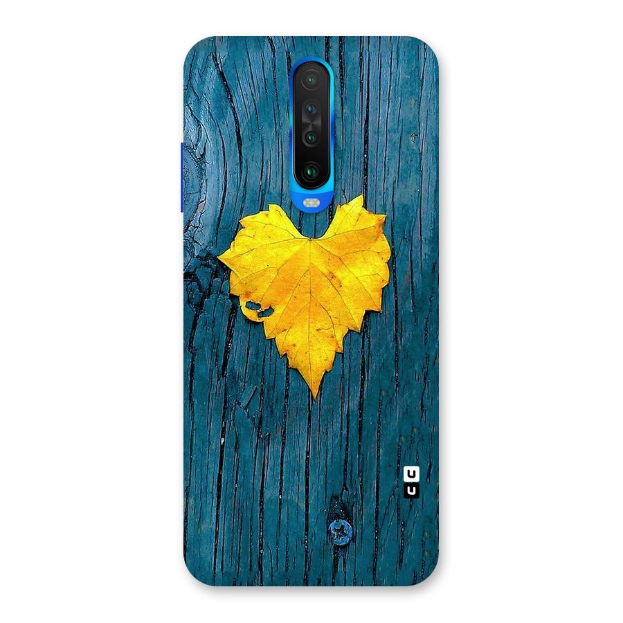 Yellow Leaf Back Case for Poco X2