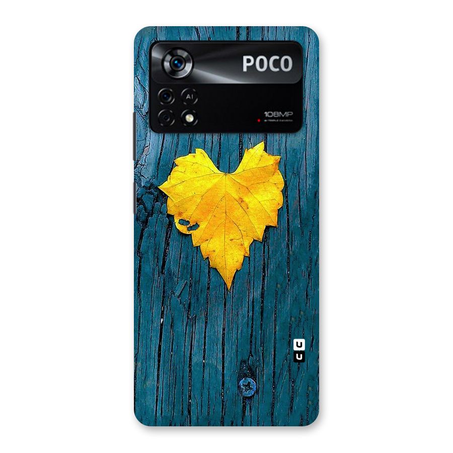 Yellow Leaf Back Case for Poco X4 Pro 5G