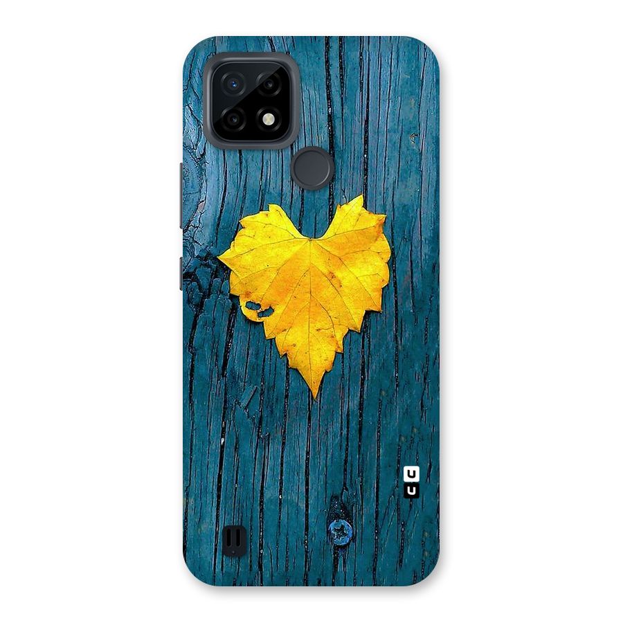 Yellow Leaf Back Case for Realme C21