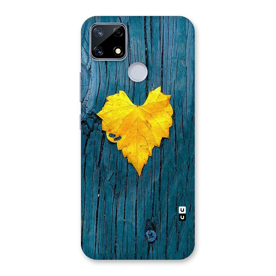 Yellow Leaf Back Case for Realme Narzo 20