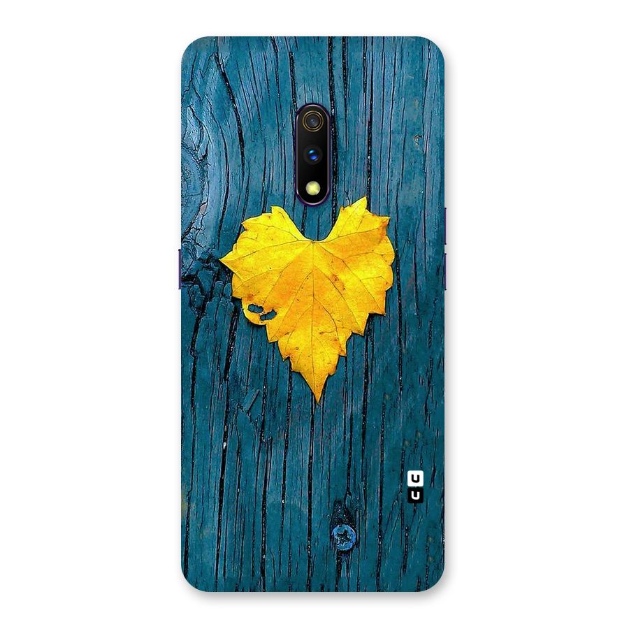 Yellow Leaf Back Case for Realme X