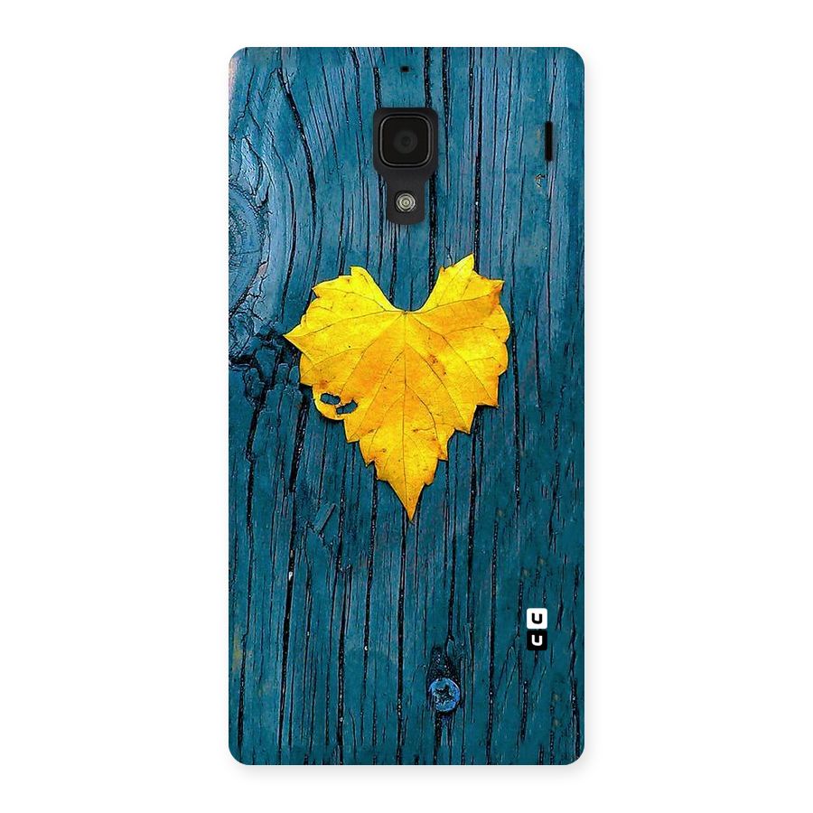 Yellow Leaf Back Case for Redmi 1S