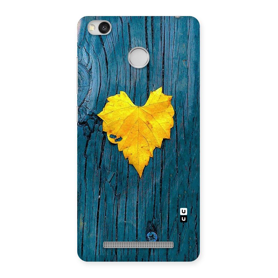 Yellow Leaf Back Case for Redmi 3S Prime