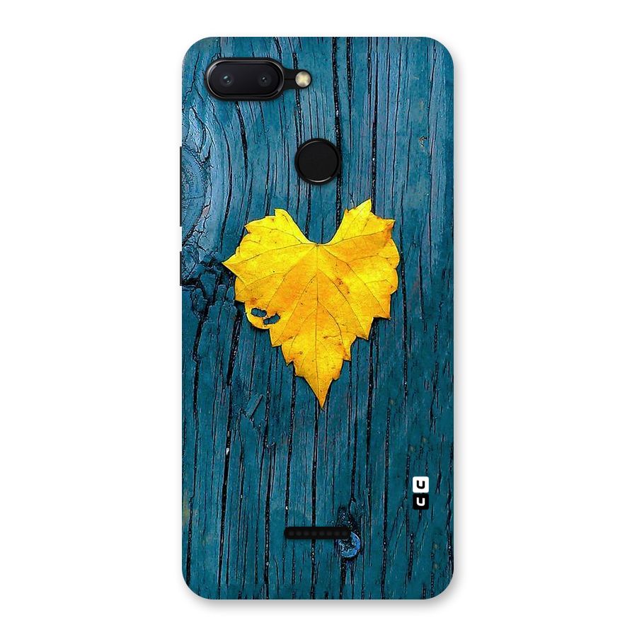 Yellow Leaf Back Case for Redmi 6