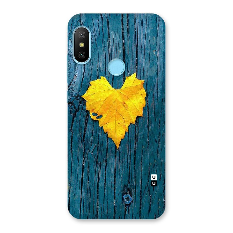Yellow Leaf Back Case for Redmi 6 Pro