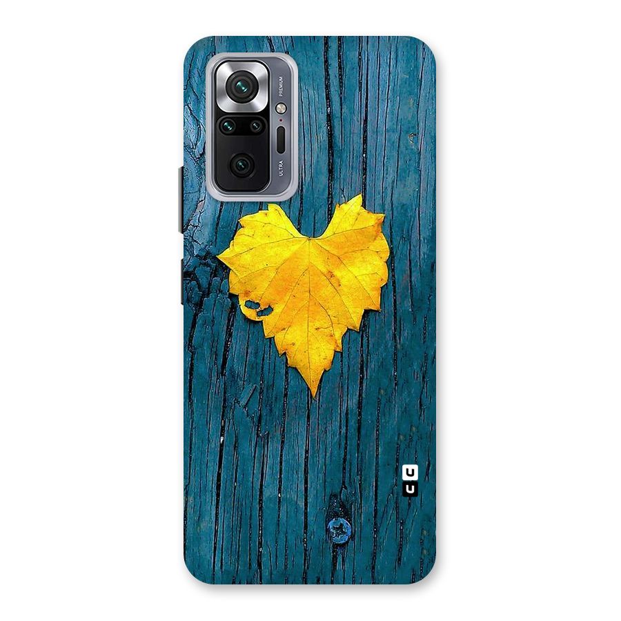 Yellow Leaf Back Case for Redmi Note 10 Pro Max