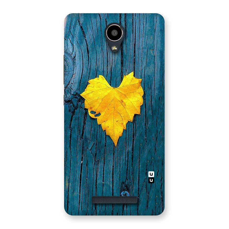 Yellow Leaf Back Case for Redmi Note 2