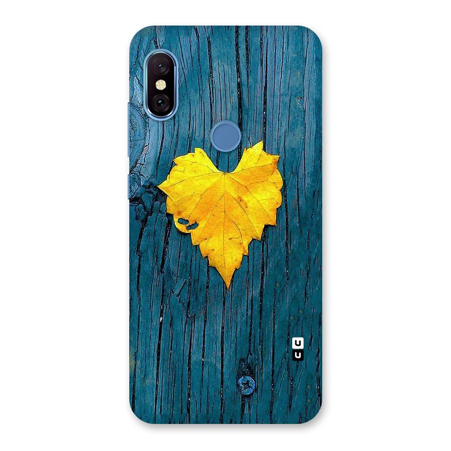 Yellow Leaf Back Case for Redmi Note 6 Pro