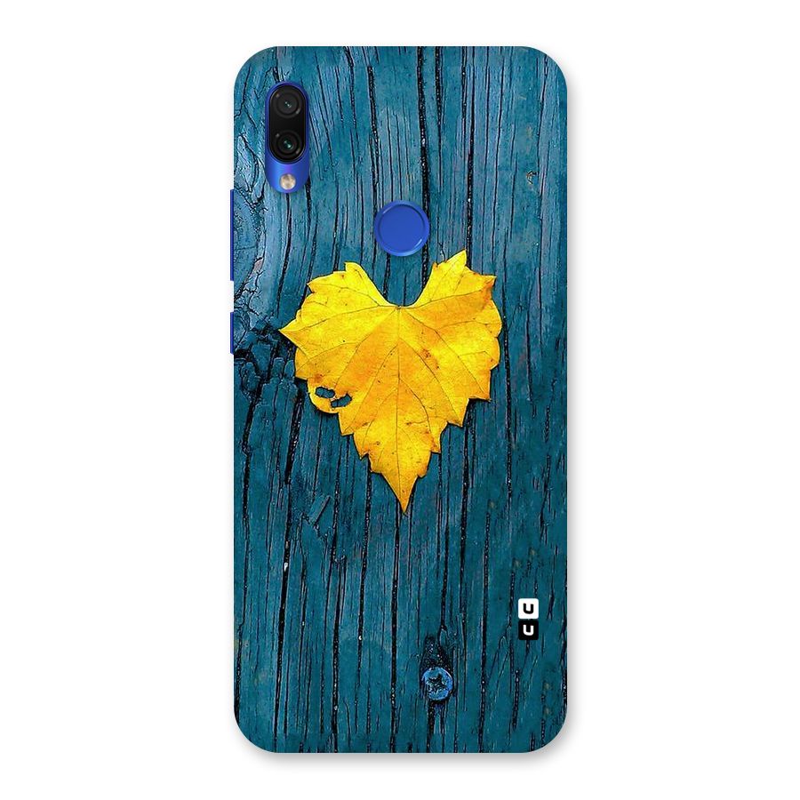 Yellow Leaf Back Case for Redmi Note 7S
