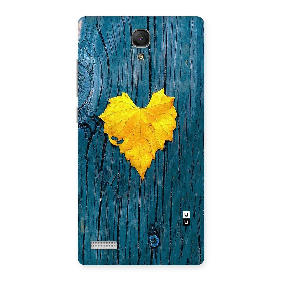 Yellow Leaf Back Case for Redmi Note Prime