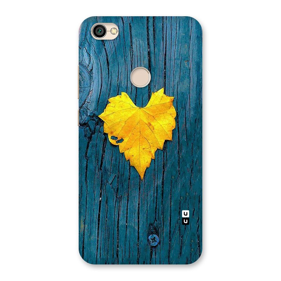 Yellow Leaf Back Case for Redmi Y1 2017