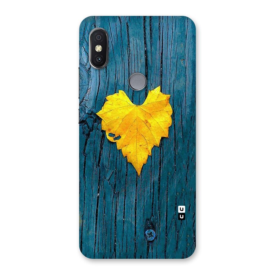Yellow Leaf Back Case for Redmi Y2