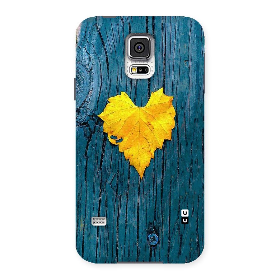 Yellow Leaf Back Case for Samsung Galaxy S5