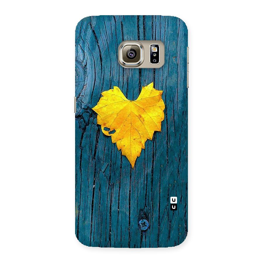 Yellow Leaf Back Case for Samsung Galaxy S6 Edge