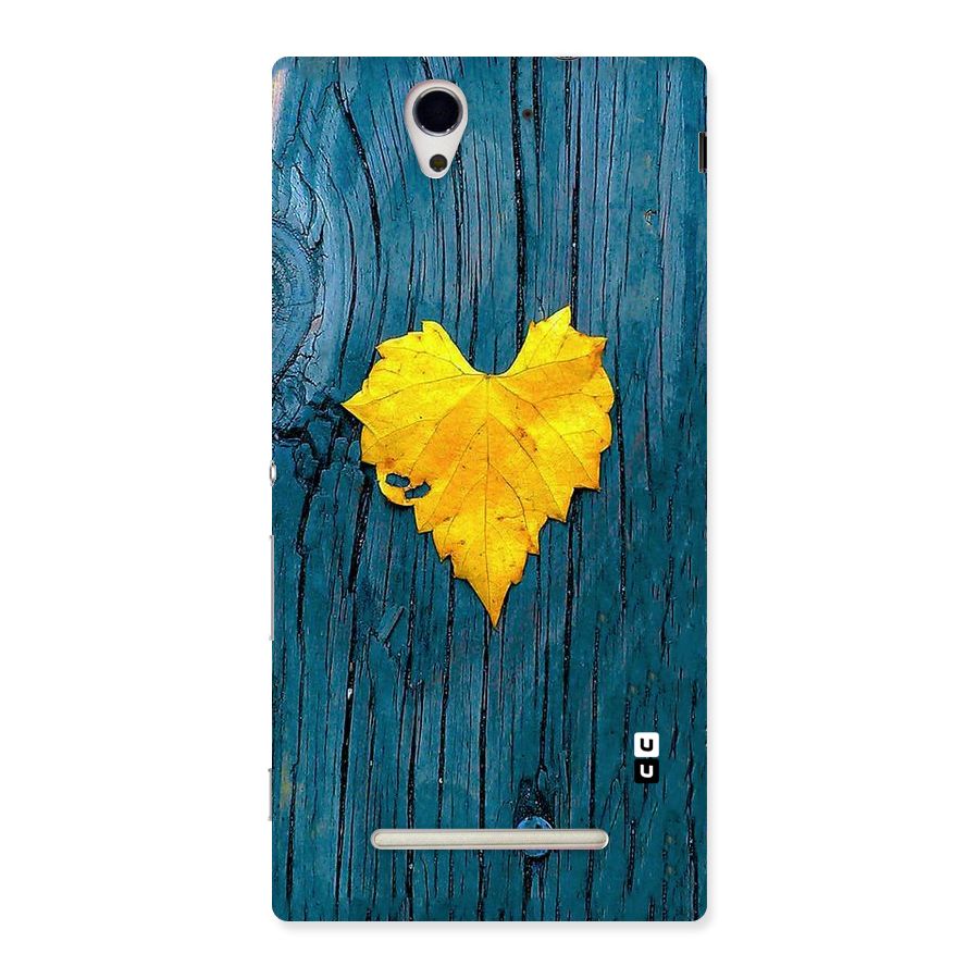 Yellow Leaf Back Case for Sony Xperia C3