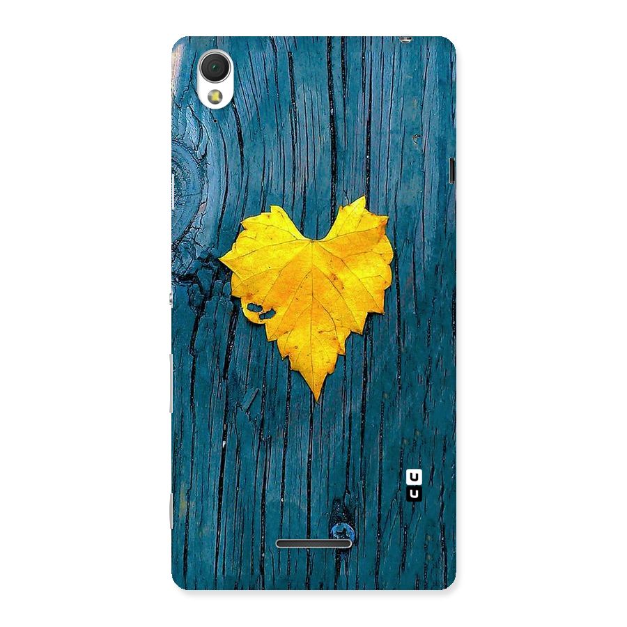 Yellow Leaf Back Case for Sony Xperia T3