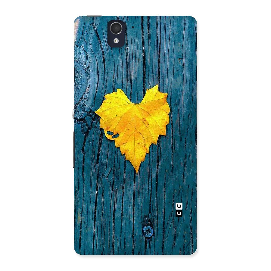 Yellow Leaf Back Case for Sony Xperia Z