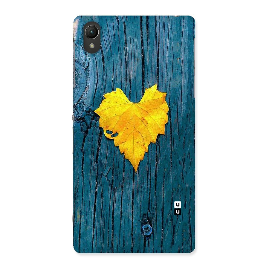 Yellow Leaf Back Case for Sony Xperia Z2