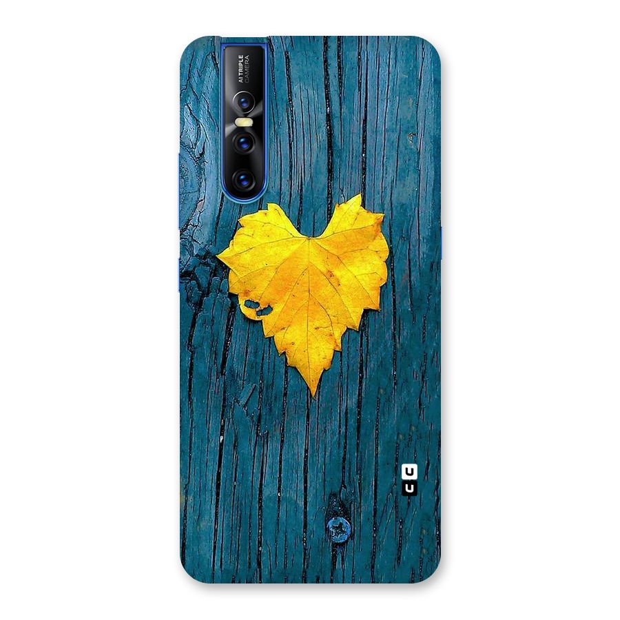 Yellow Leaf Back Case for Vivo V15 Pro