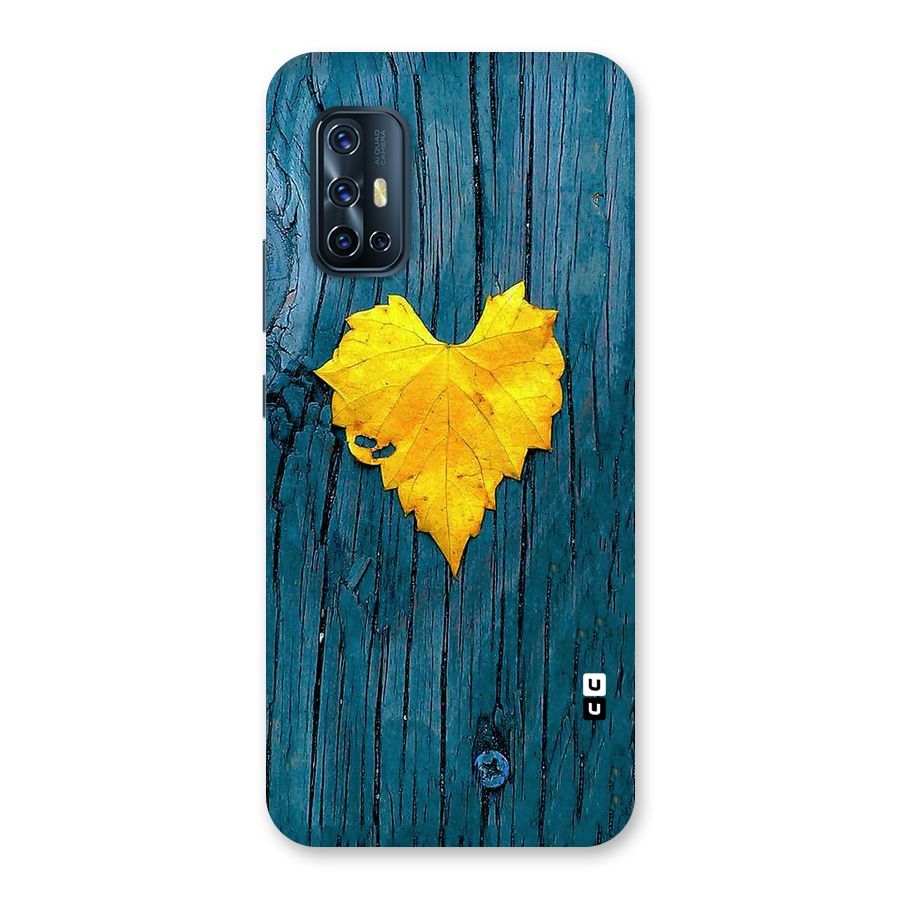 Yellow Leaf Back Case for Vivo V17