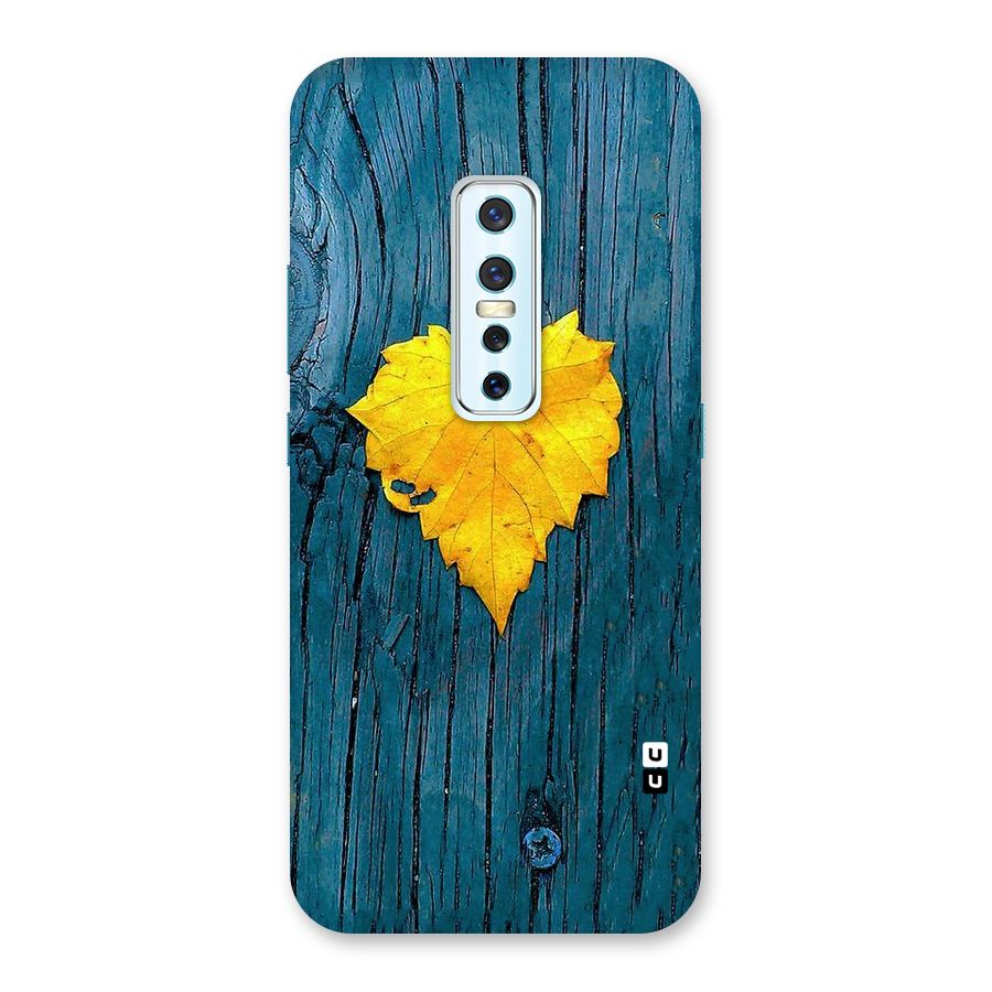 Yellow Leaf Back Case for Vivo V17 Pro
