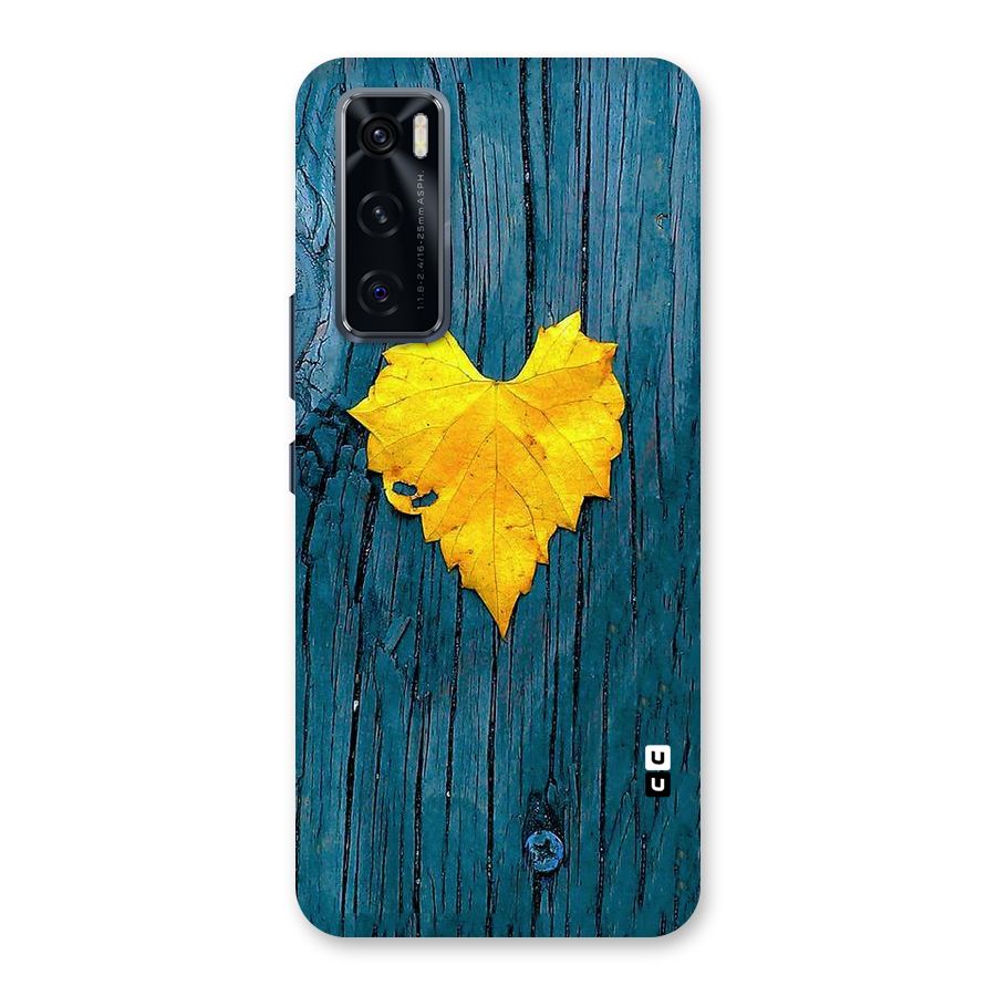 Yellow Leaf Back Case for Vivo V20 SE