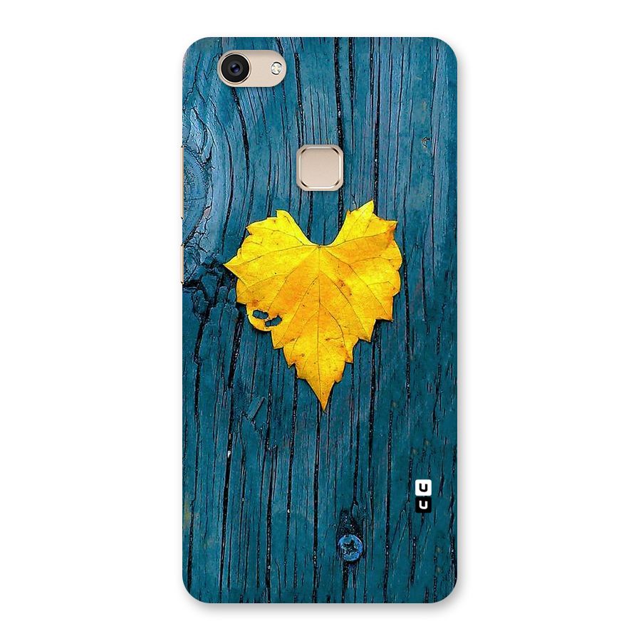 Yellow Leaf Back Case for Vivo V7