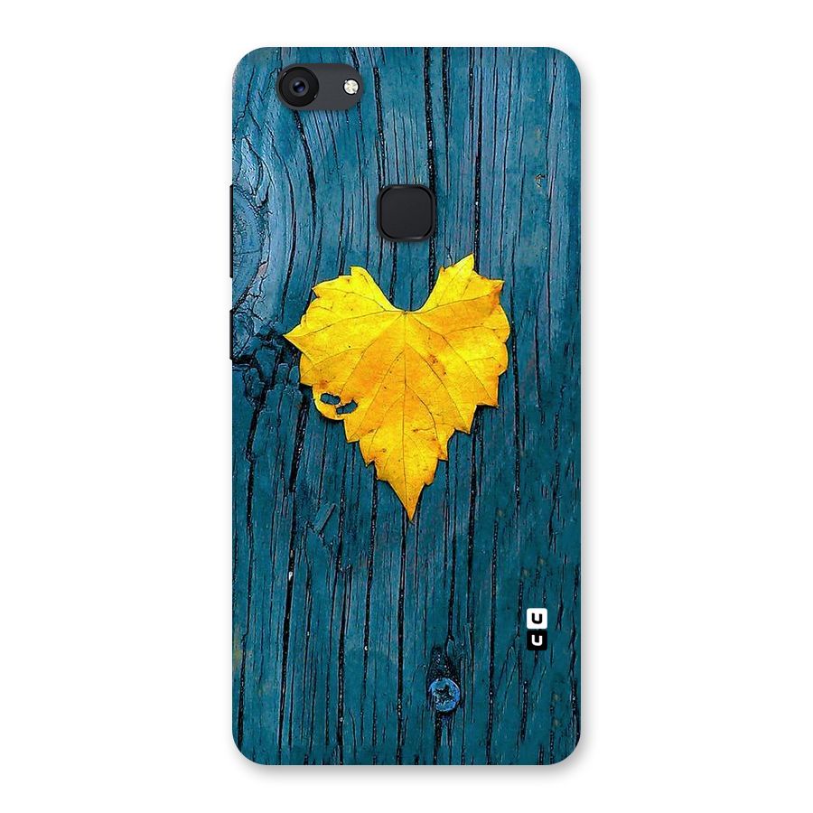 Yellow Leaf Back Case for Vivo V7 Plus