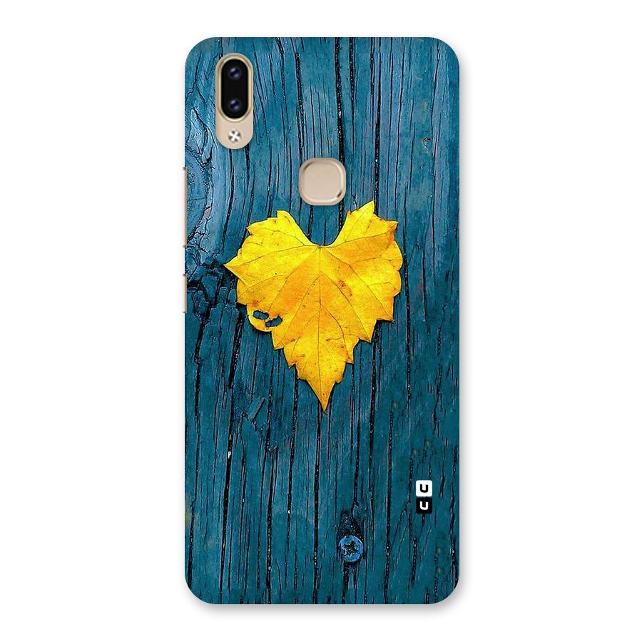 Yellow Leaf Back Case for Vivo V9 Youth