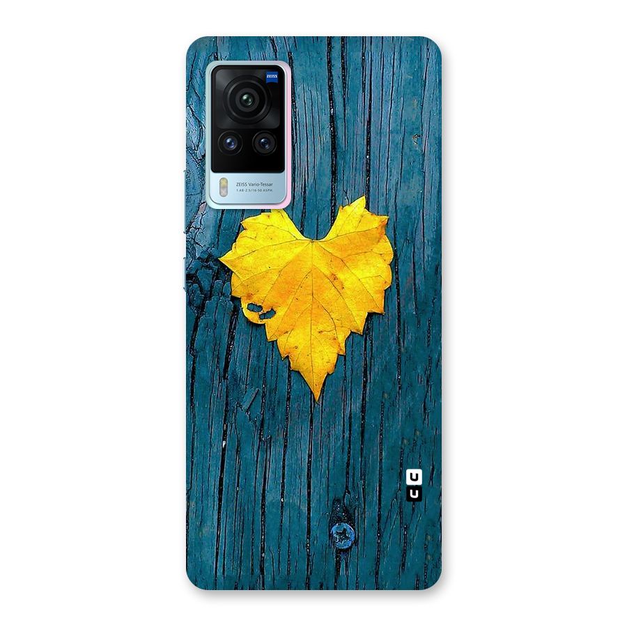 Yellow Leaf Back Case for Vivo X60 Pro