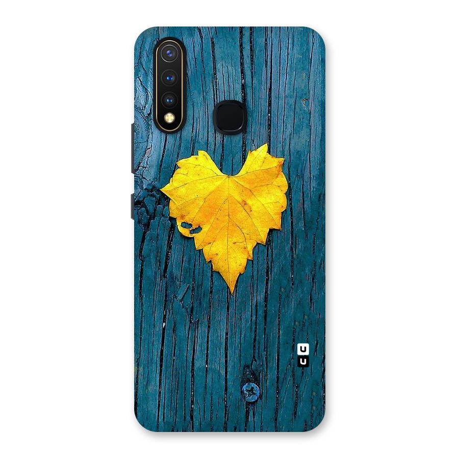 Yellow Leaf Back Case for Vivo Y19