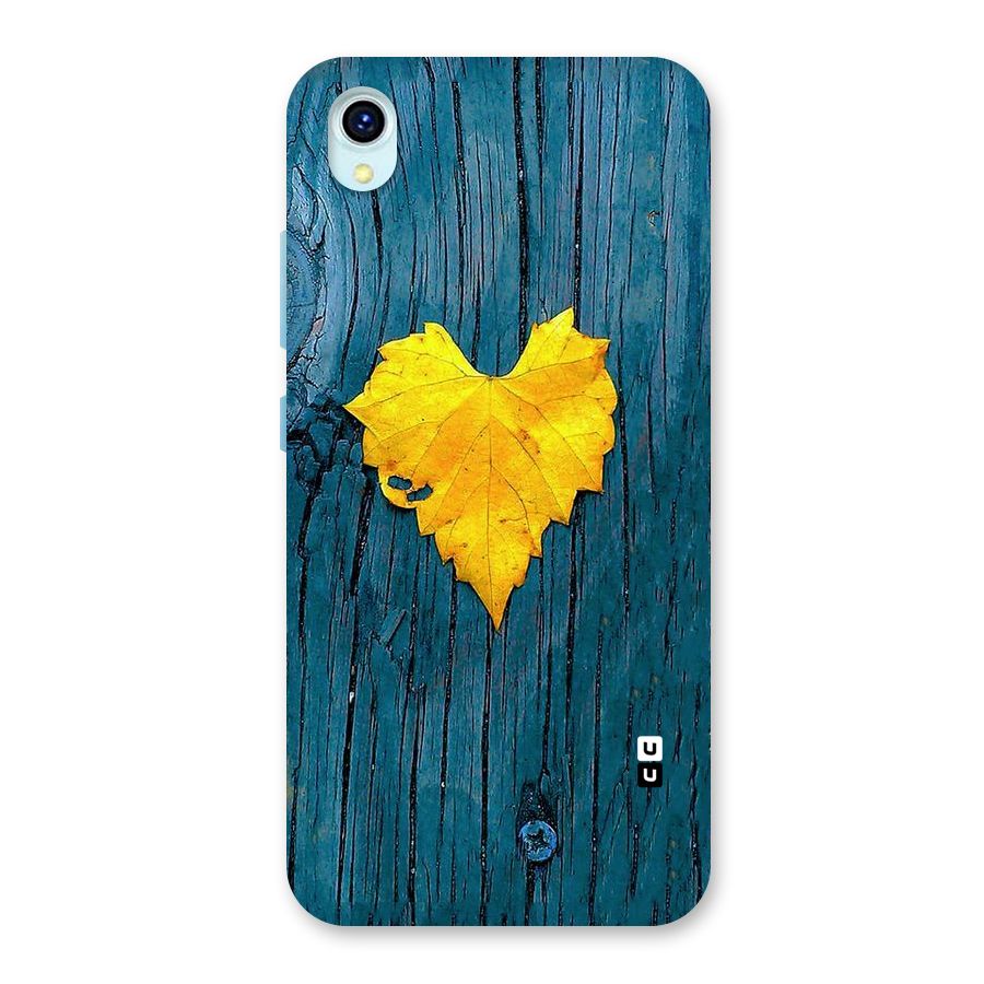 Yellow Leaf Back Case for Vivo Y1s