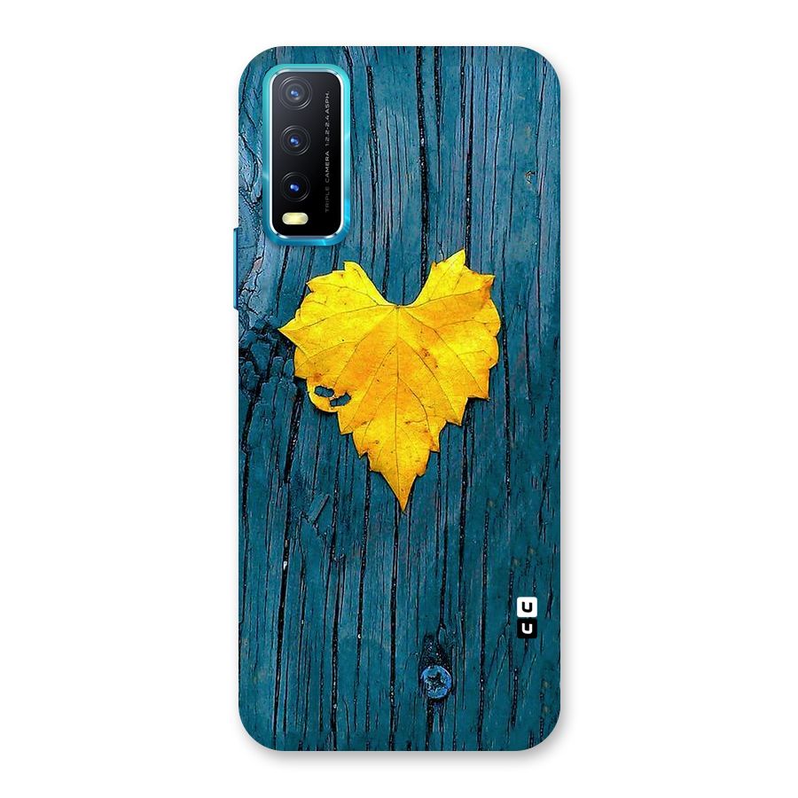 Yellow Leaf Back Case for Vivo Y20