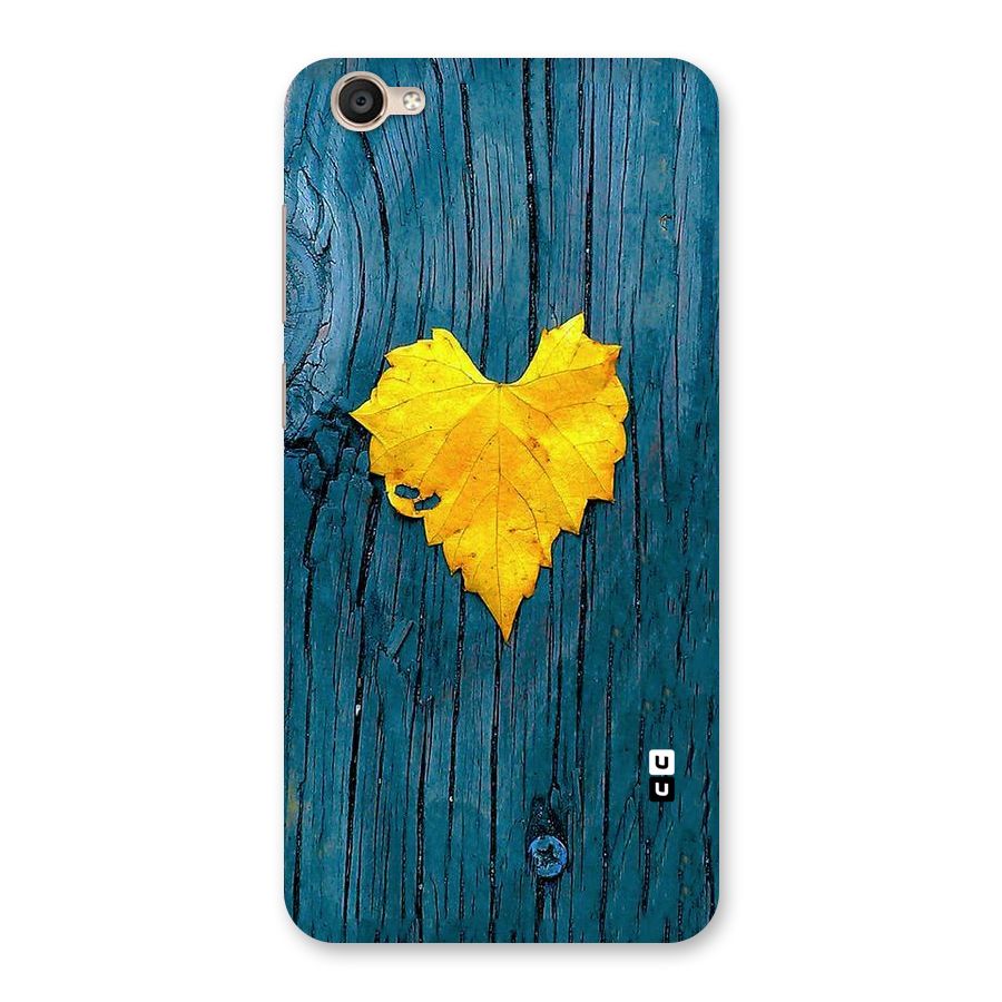 Yellow Leaf Back Case for Vivo Y55L