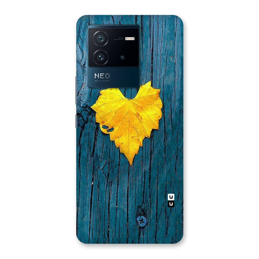 Yellow Leaf Back Case for Vivo iQOO Neo 6 5G