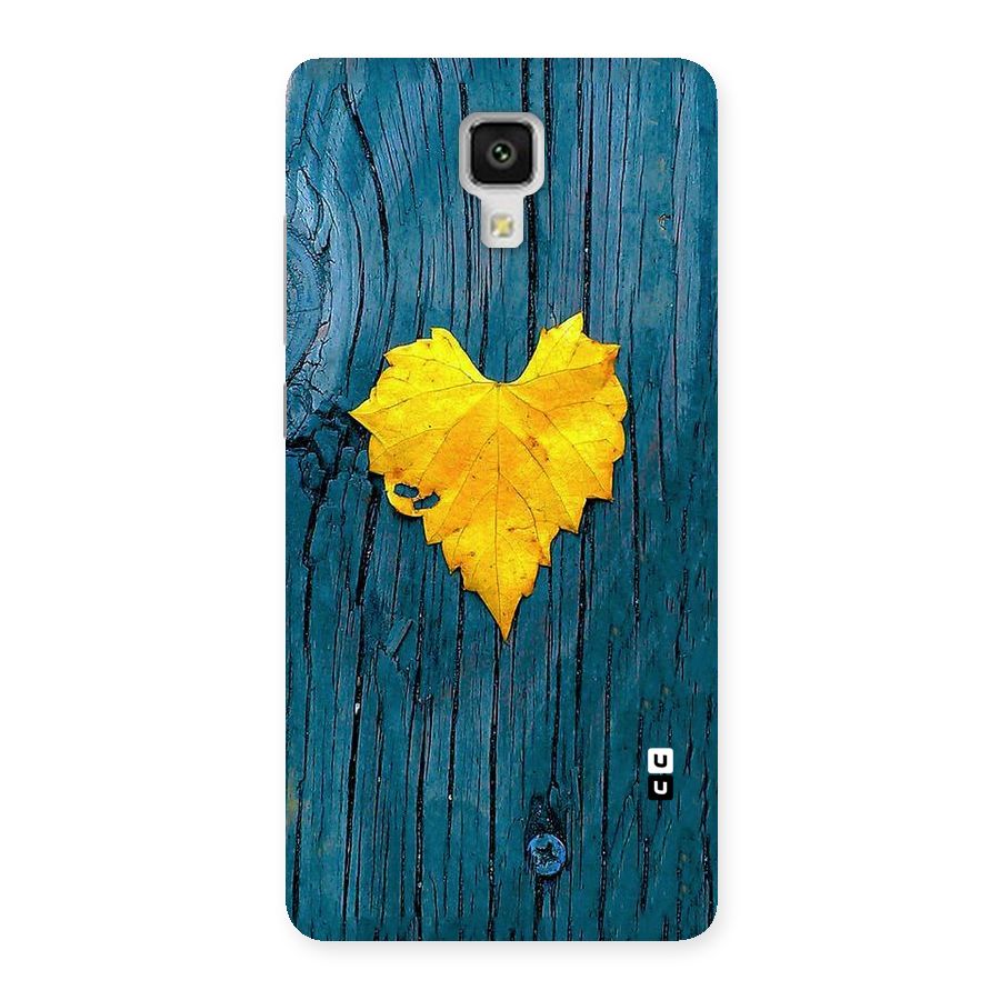 Yellow Leaf Back Case for Xiaomi Mi 4