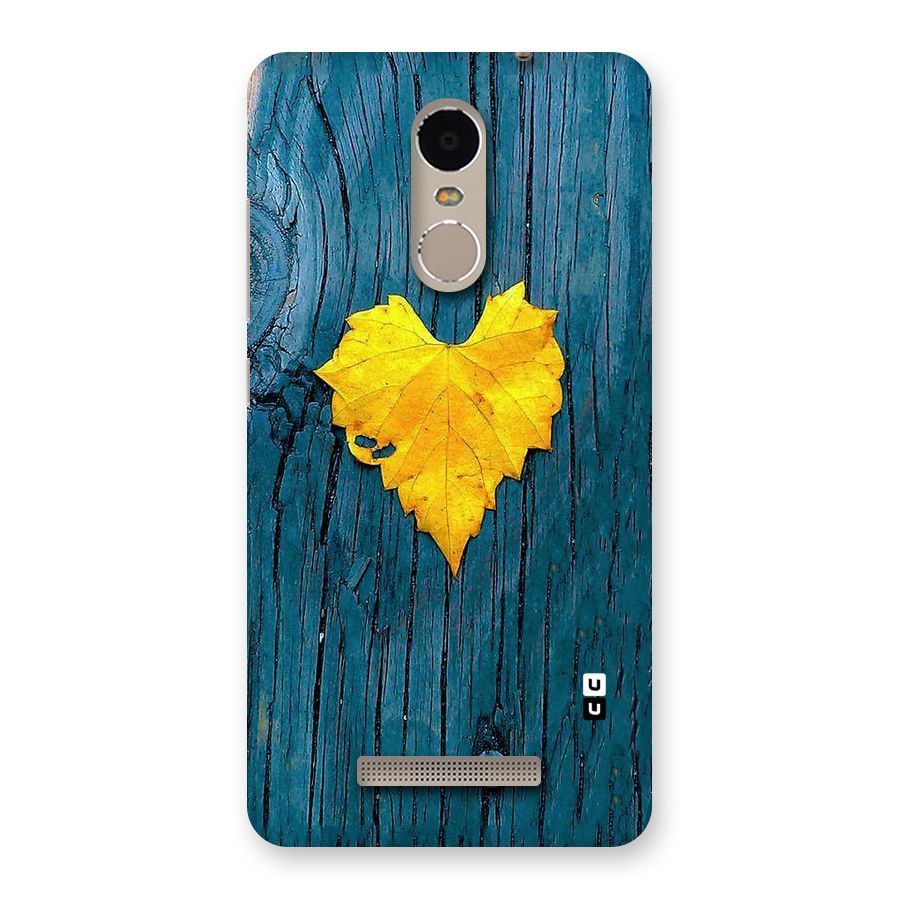 Yellow Leaf Back Case for Xiaomi Redmi Note 3