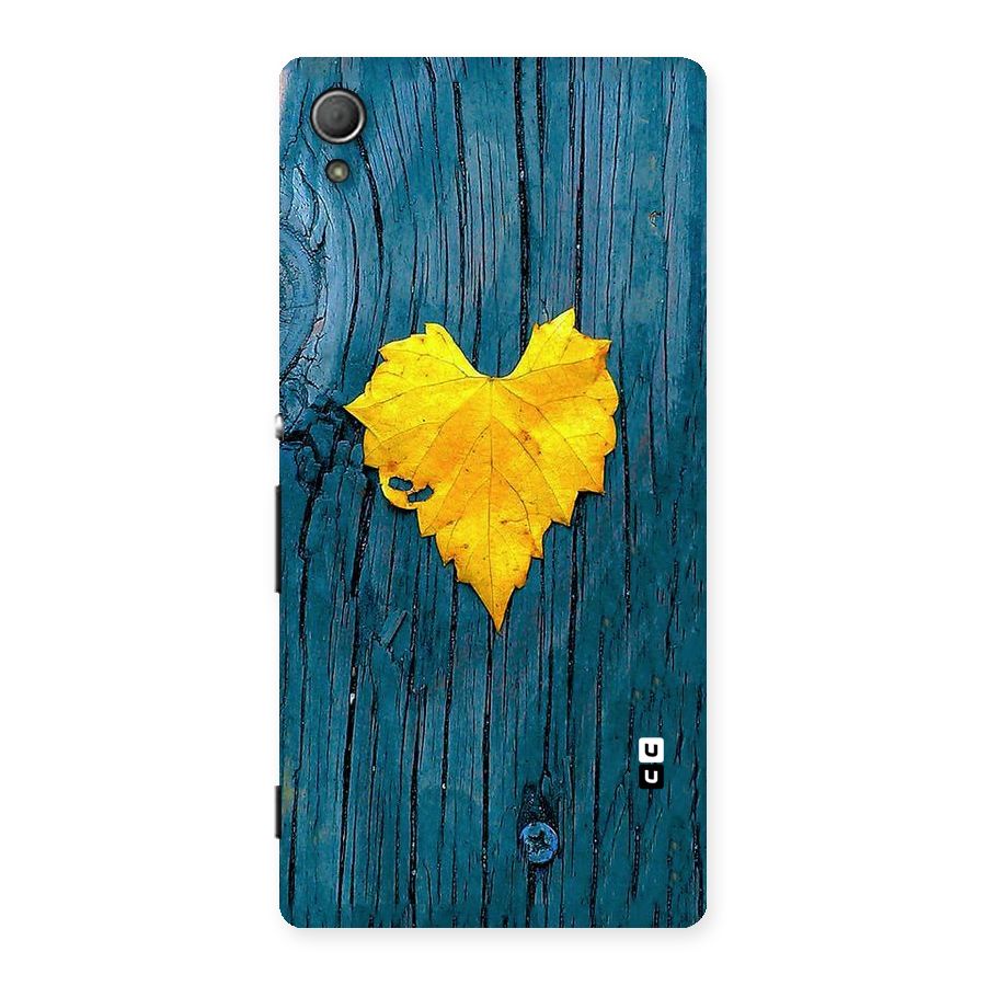 Yellow Leaf Back Case for Xperia Z3 Plus