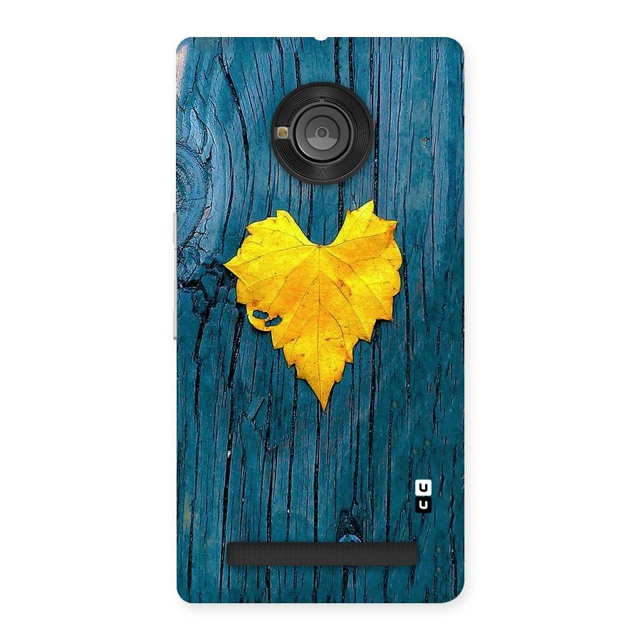 Yellow Leaf Back Case for Yu Yunique