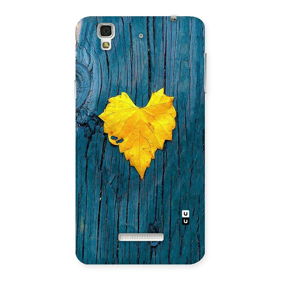 Yellow Leaf Back Case for Yu Yureka